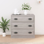 Puhvetkapp, hall sonoma tamm, 70 x 35,5 x 67,5 cm, tehispuit