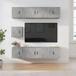 7 -osaline telerikappide komplekt, betoonhall, tehispuit