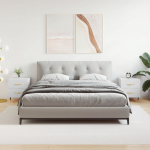 &Ouml;&ouml;kapid 2 tk, valge, 40 x 35 x 47,5 cm, tehispuit