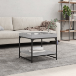 Diivanilaud, hall sonoma tamm, 49,5 x 49,5 x 45cm, tehispuit