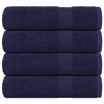 SAUNALINAD 4 TK, TUMESININE, 100X150 CM, 360 GSM, 100% PUUVILL