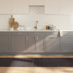 Vaip, ristk&uuml;likukujuline, tumepruun, 70 x 300 cm, bambus