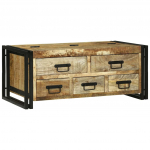 Kohvilaud sahtliga pruun 90 x 50 x 38 cm tugev mango puu