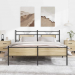 METALLIST VOODIRAAM ILMA MADRATSITA SONOMA TAMM 183X213 CM