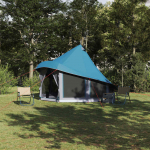 Tipi telk katusega hoiulaekaga Sinine 404 x 370 x 270 cm taft
