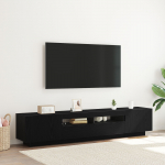 TV KAPP LED-VALGUSTITEGA, MUST, DUB&Ouml;&Ouml;K, 200X35X40 CM, TEHISPUIT