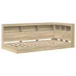 Raamaturiiuli voodi sonoma tammes 90x190 cm lubatud puidust