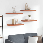 Seinariiul hoiulaekaga 4 tk Punane 60 x 23 x 4 cm Tehispuit