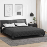 T&auml;ispika aasta tekk must ja anthracite 220 x 260 cm mikrokiud