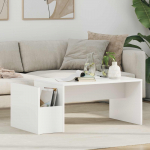 Kohvilaud valge 90 x 45 x 35 cm tehispuit