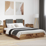 Peatsiga Voodiraam peatsiga Vana puit 120 x 200 cm Tehispuit