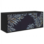 Seinale paigaldatav TV kapp DOKKUM 102 x 33 x 40 cm Must tamm