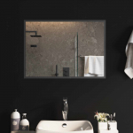 LED vannitoa peegel L&auml;bipaistev 70 x 50 cm karastatud klaas