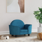 Koeravoodi, sinine, 66 x 40 x 45 cm, samet