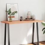 Lauaplaat, helepruun, 120 x 60 x (2&ndash;4) cm, t&ouml;&ouml;deldud t&auml;ispuit