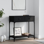 Konsoollaud, must, 75x34,5x75 cm, tehispuit