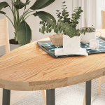 Lauaplaat, 120 x 60 x 4 cm, tammepuit ovaalne