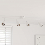 Lae kohtvalgusti prožektoritega valge 25.5 x 8 x 16 cm metall