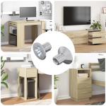 S&uuml;vistatud peaga kruvid 2 tk h&otilde;bedane m4 x 6 mm teras