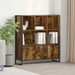 Raamaturiiul 2 tk Suitsu tamm 99,5 x 30 x 108 cm Tehispuit