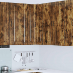 K&ouml;&ouml;gikapp riiuliga suitsetatud tamm 57 x 57 x 100 cm tehispuit