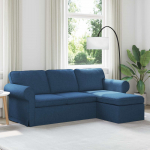 Diivan sinine 215 x 138 x 80 cm kangas