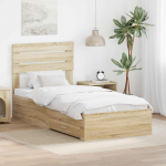Voodiraam sahtliga Sonoma Tamme ja H&otilde;be 75 x 190 cm Tehispuit