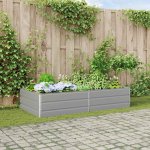 Taimekast helehall 195 x 100 x 45 cm tsinkteras
