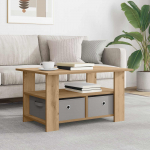 Kohvilaud sahtliga K&auml;sit&ouml;&ouml;puu 77 x 55 x 42 cm Tehispuit