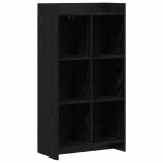 Raamatukapp Must tamm 59 x 30 x 111 cm Tehispuit