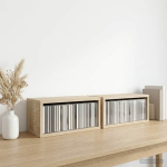 CD salvesta rack 2 tk Sonoma tamm 40 x 17 x 17 cm Tehispuit