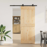 Liuguks narvik naturaalne ja must 80 x 210 cm (152,5 cm)