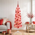 Kunstlik kitsas j&otilde;ulupuu j&otilde;ulukuuliga 150 cm 150 LED-i
