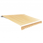 Varikatus p&auml;evalillekollane/valge 6 x 3 m (ilma raamita)