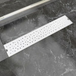 Lineaarne du&scaron;i &auml;ravoolus&uuml;steem 630 x 140 mm roostevaba teras