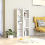 Raamaturiiul, k&otilde;rgl&auml;ikega must 50 x 25 x 106 cm tehispuit