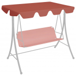Aiakiige asenduskatus terrakota 150/130x105/70 cm