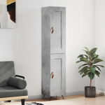K&otilde;rge kapp, betoonhall, 34,5x34x180 cm, tehispuit