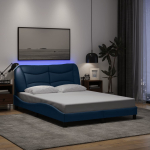 VOODIRAAM LED-IGA ILMA MADRATSITA, SININE, 120X200 CM, KANGAS