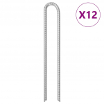 U-kujulised telgivaiad 12 tk, 41,5 cm &oslash;12 mm, tsingitud teras