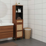 K&otilde;ide sahtliga uksega pruun 38 x 33,5 x 160 cm tugev mango puu