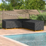 M&ouml;&ouml;bli kate Must 355 x 275 x 80 cm 210D Oxford Kangas
