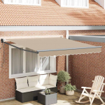 Varikatus beež 3 x 2,5 m pol&uuml;ester ja metall