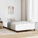 Voodiraam madratsiga PUHAS VALGE 120 x 200 cm kangas