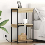&Ouml;&ouml;lambi kapp riiuliga sonoma tamm 41 x 31 x 76 cm tehispuit