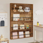 Ajakirja riiul 2 tk vana puit 100 x 12 x 70 cm tehispuit