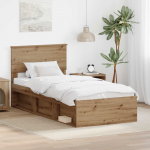 Voodiraam peatsiga Artisani tamme 100 x 200 cm Tehispuit