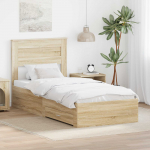Voodiraam sahtliga Sonoma Tamme ja H&otilde;be 75 x 190 cm Tehispuit