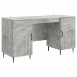 Laud riiuliga uksega Betoonhall 142,5 x 50 x 75 cm Tehispuit