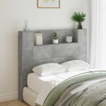 Peats riiuliga peaga Betoonhall 120 x 16,5 x 103,5 cm Tehispuit